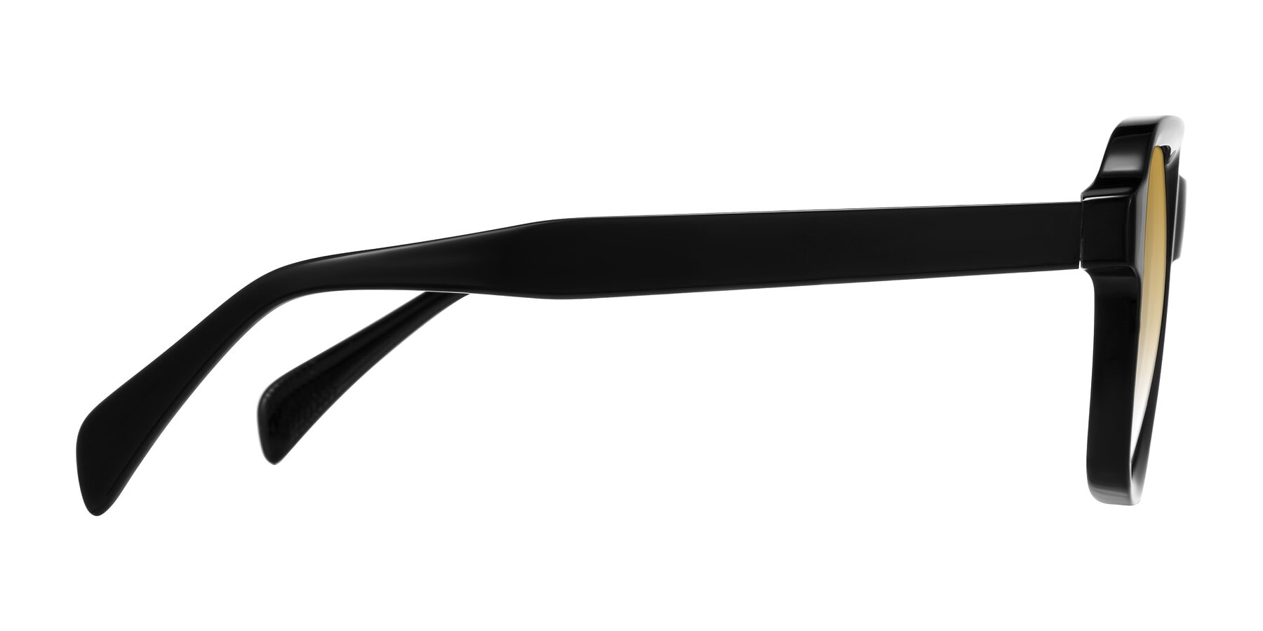 Side of Upbeat in Black with Champagne Gradient Lenses