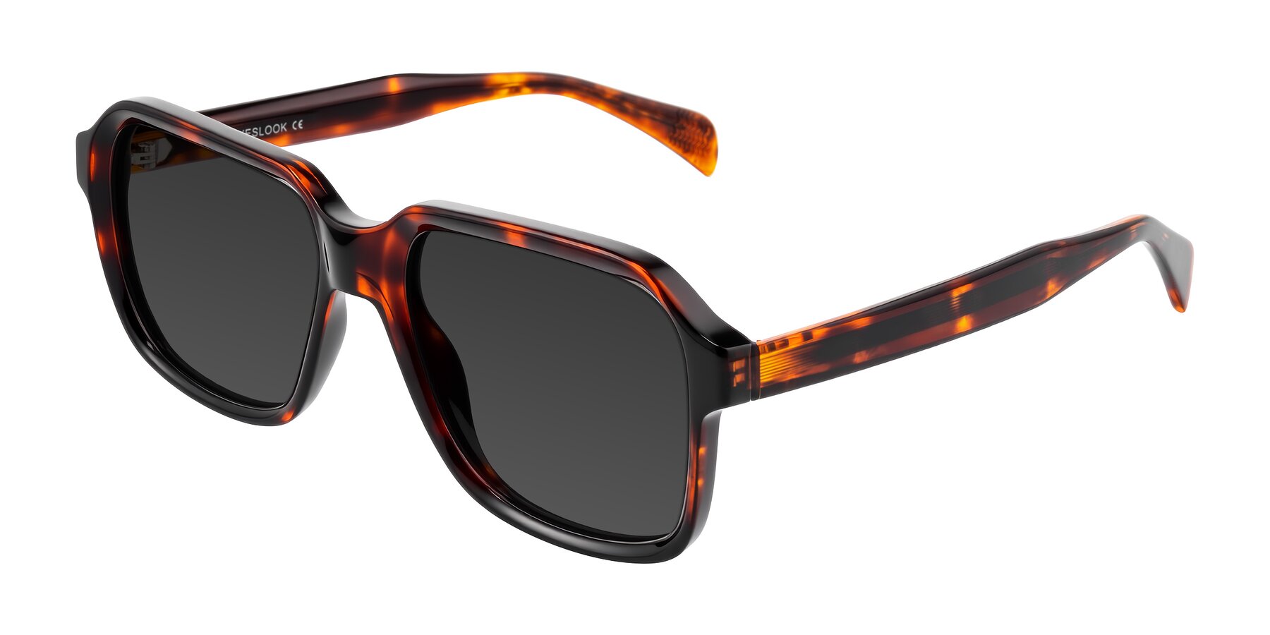 Angle of Upbeat in Tortoise with Gray Tinted Lenses