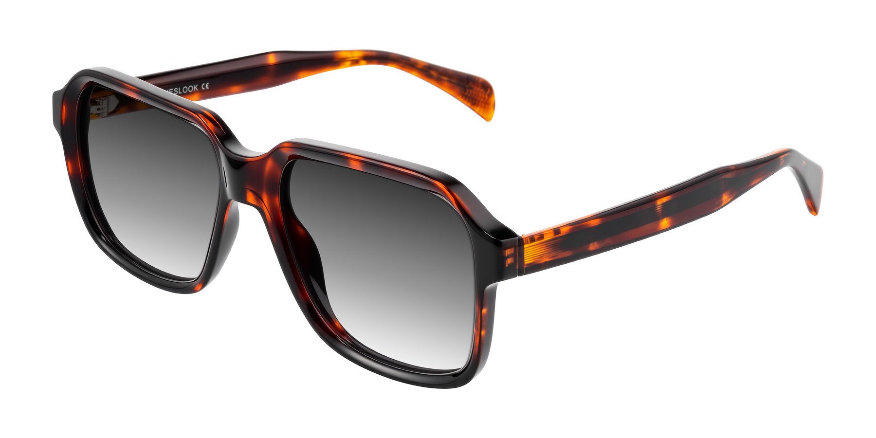 Angle of Upbeat in Tortoise with Gray Gradient Lenses