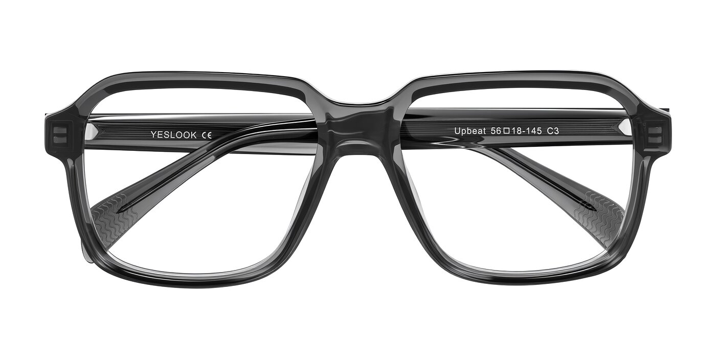 Upbeat - Translucent Gray Eyeglasses
