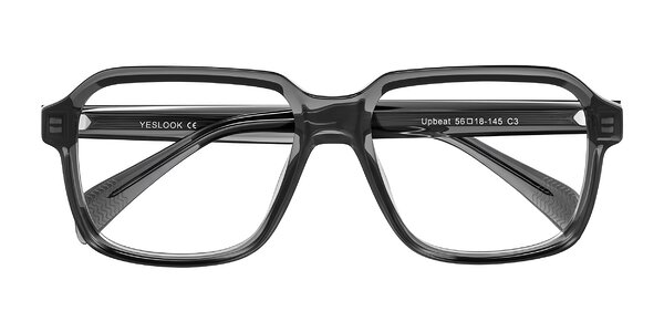 Front of Upbeat in Translucent Gray