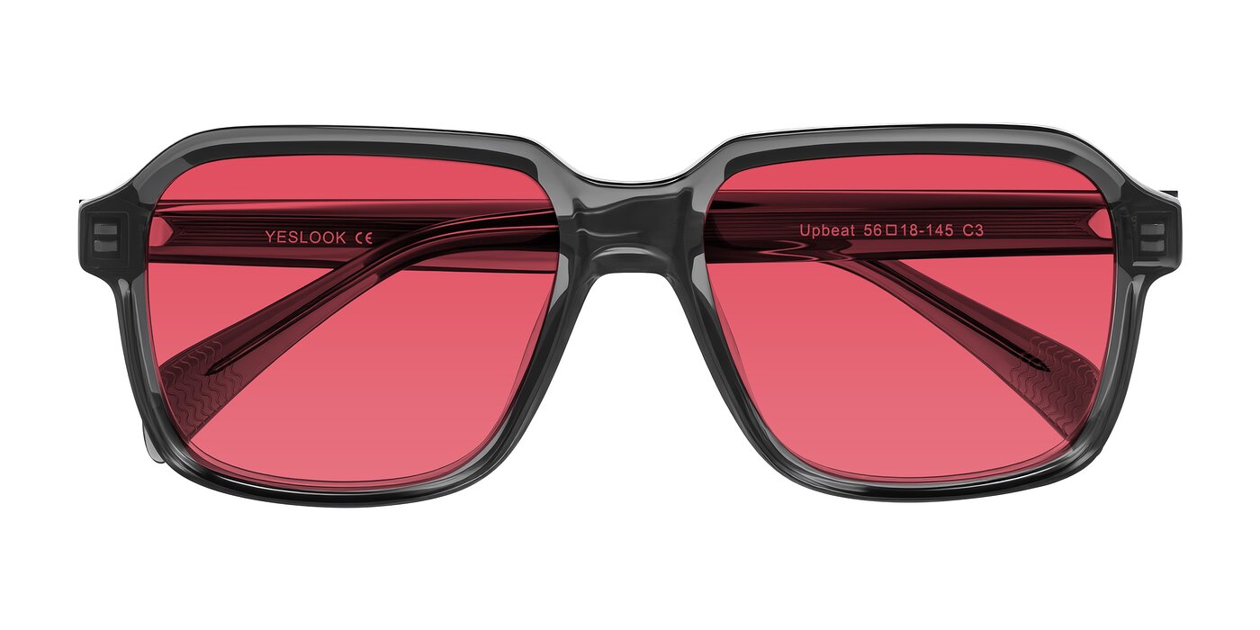 Upbeat - Translucent Gray Tinted Sunglasses