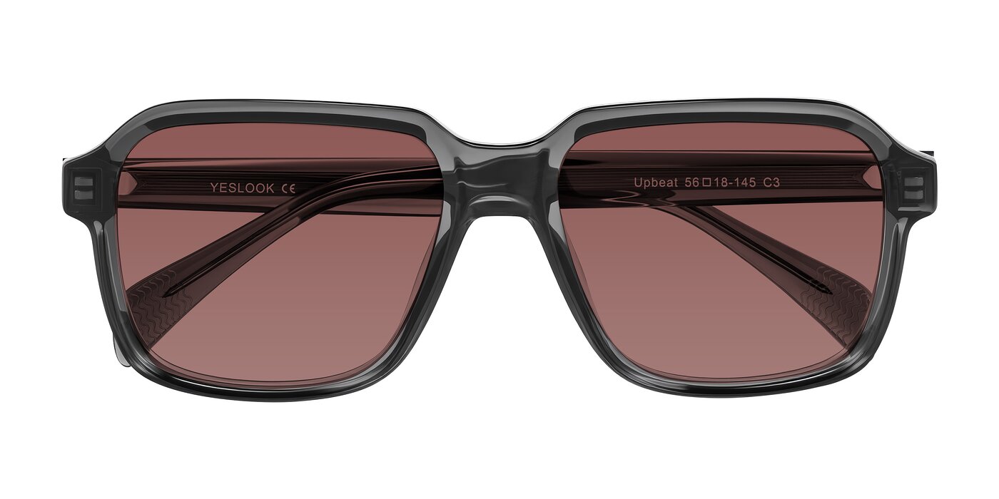 Upbeat - Translucent Gray Tinted Sunglasses