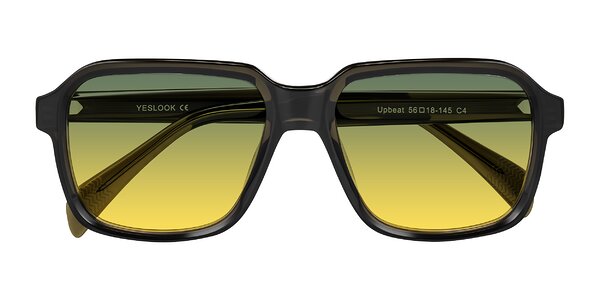 Front of Upbeat in Translucent Olive Gray