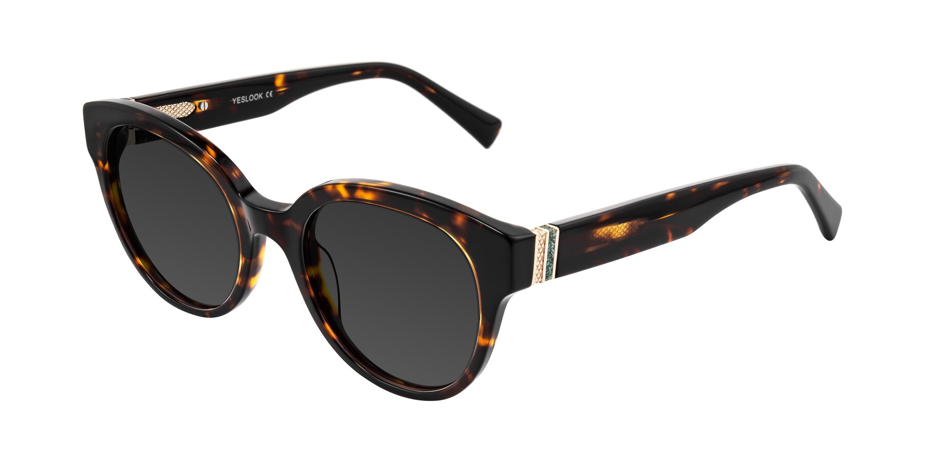 Angle of Zipa in Tortoise with Gray Tinted Lenses