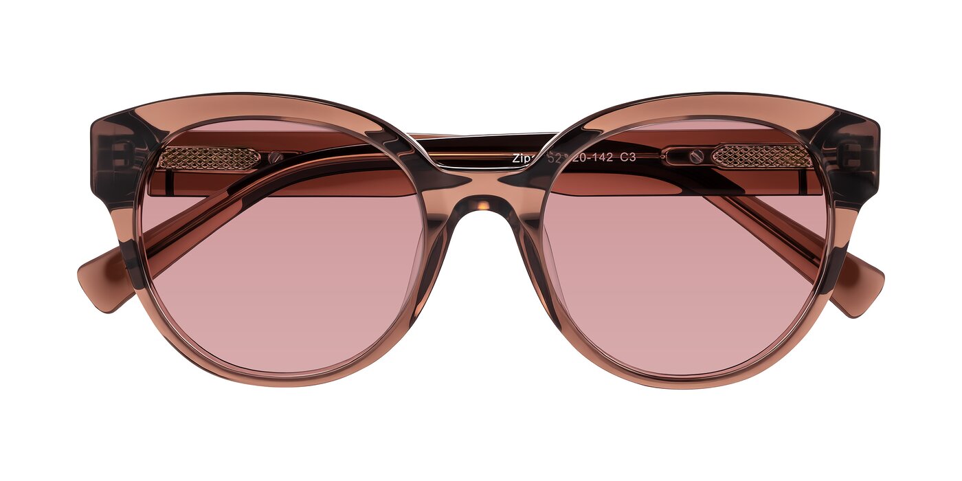 Zipa - Translucent Brown Tinted Sunglasses