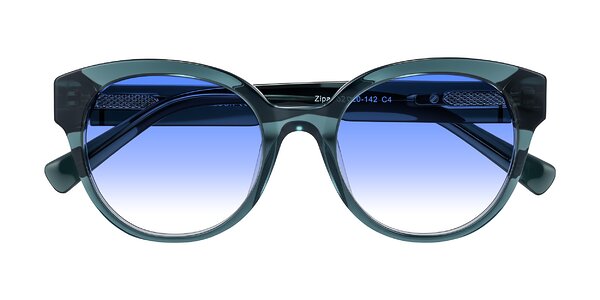 Front of Zipa in Petrol Blue