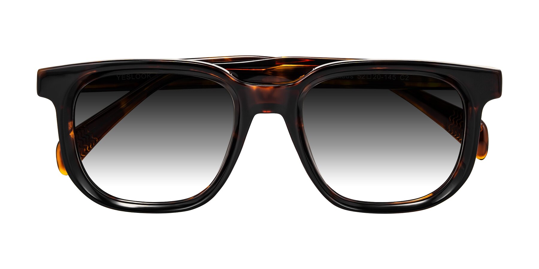 Folded Front of Mysterious in Dark Tortoise with Gray Gradient Lenses