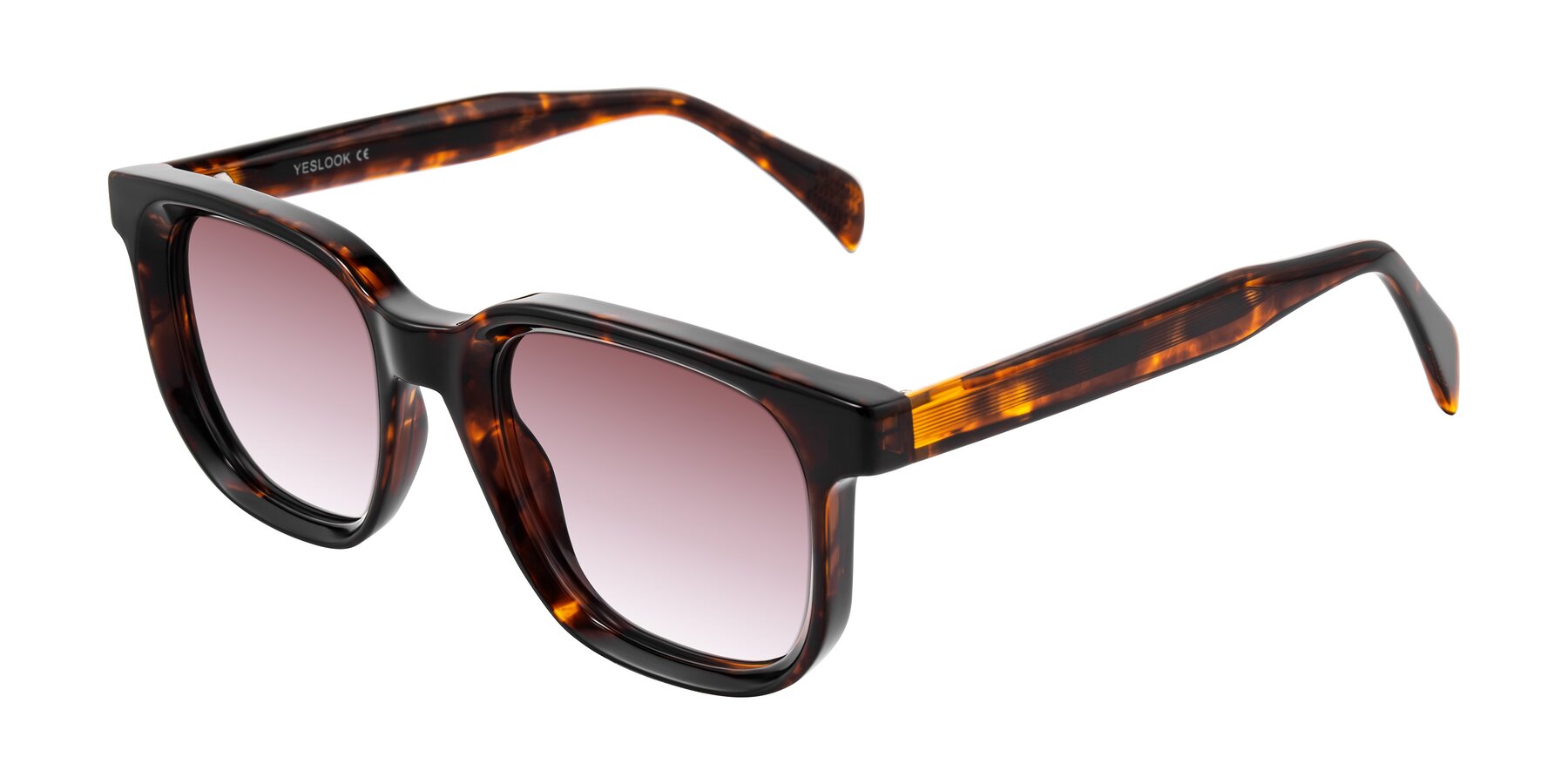 Angle of Mysterious in Dark Tortoise with Garnet Gradient Lenses