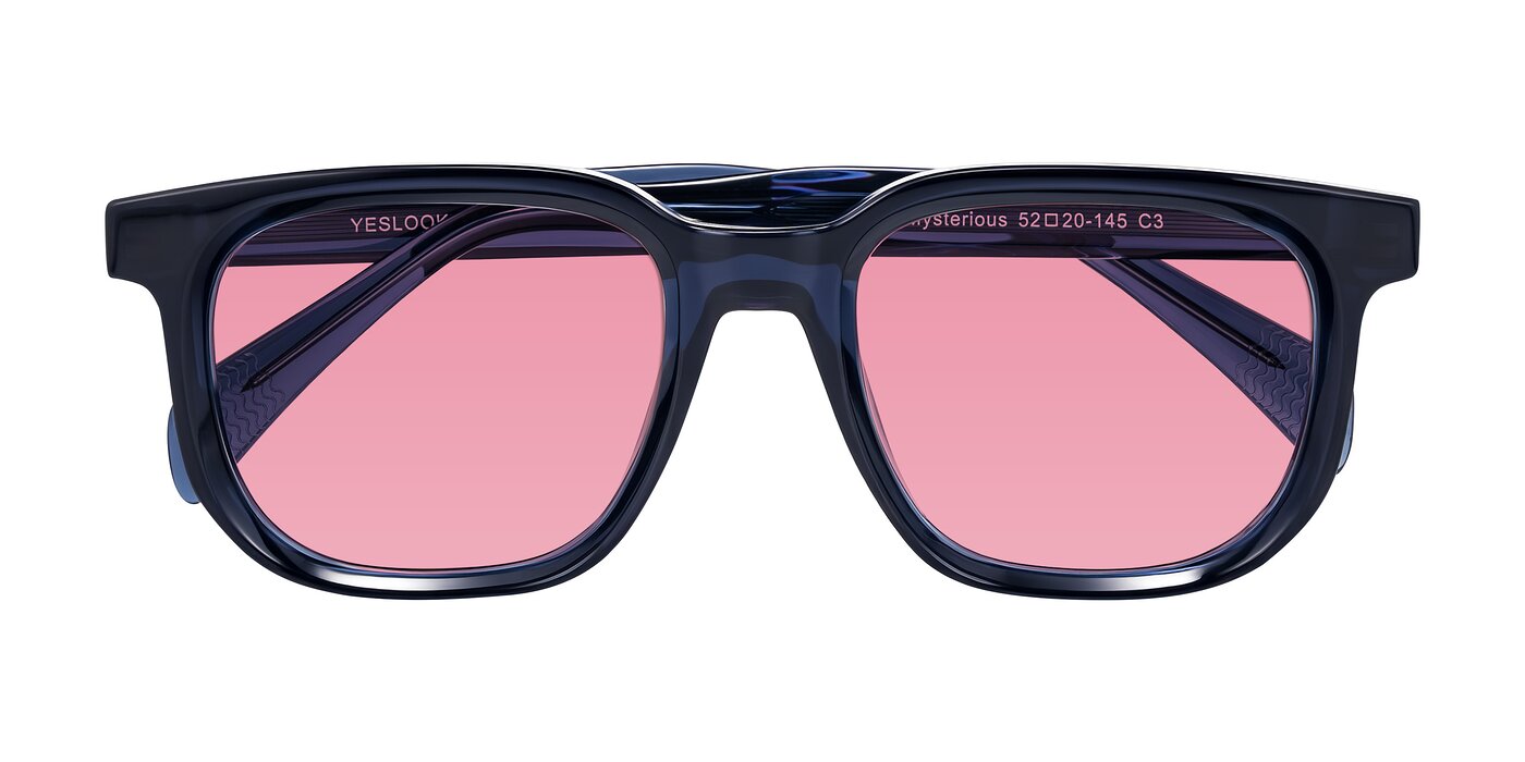 Mysterious - Dark Blue Tinted Sunglasses