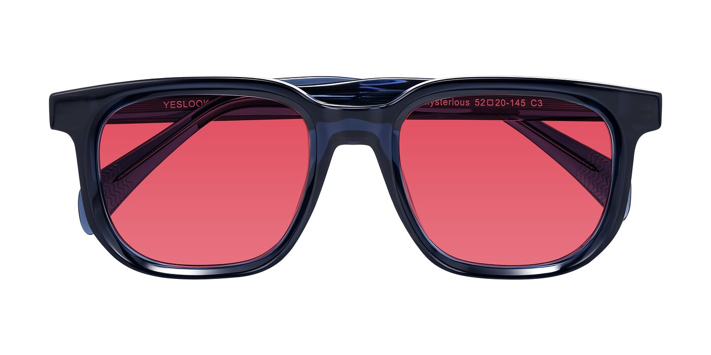 Mysterious - Dark Blue Tinted Sunglasses
