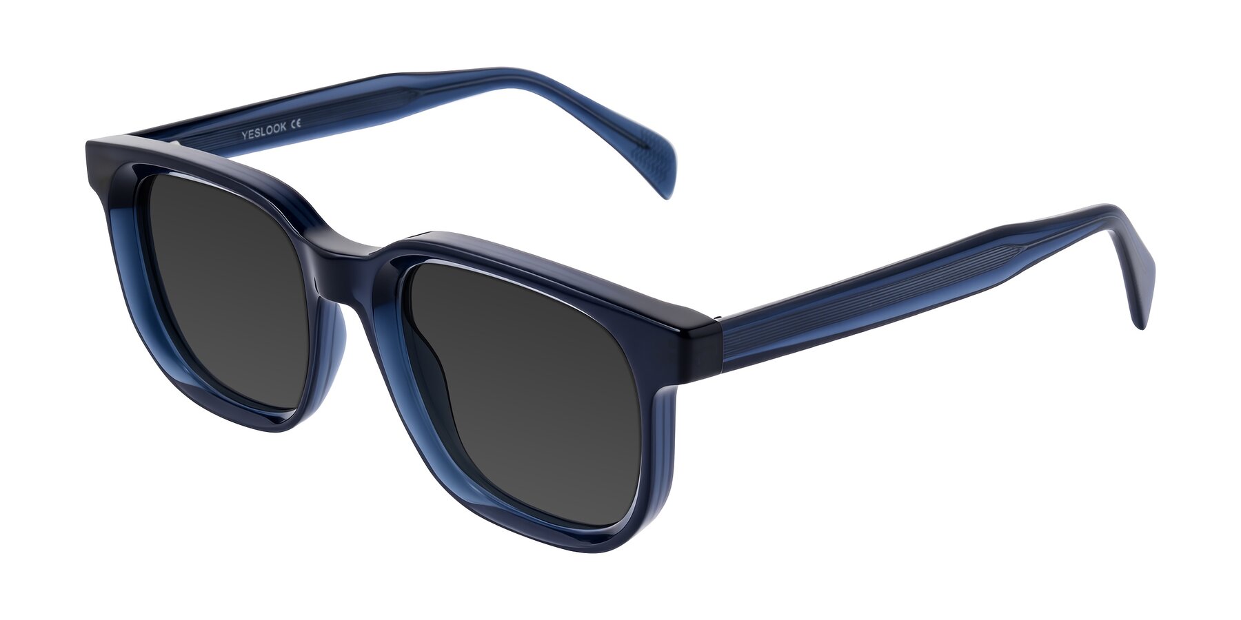 Angle of Mysterious in Dark Blue with Gray Tinted Lenses