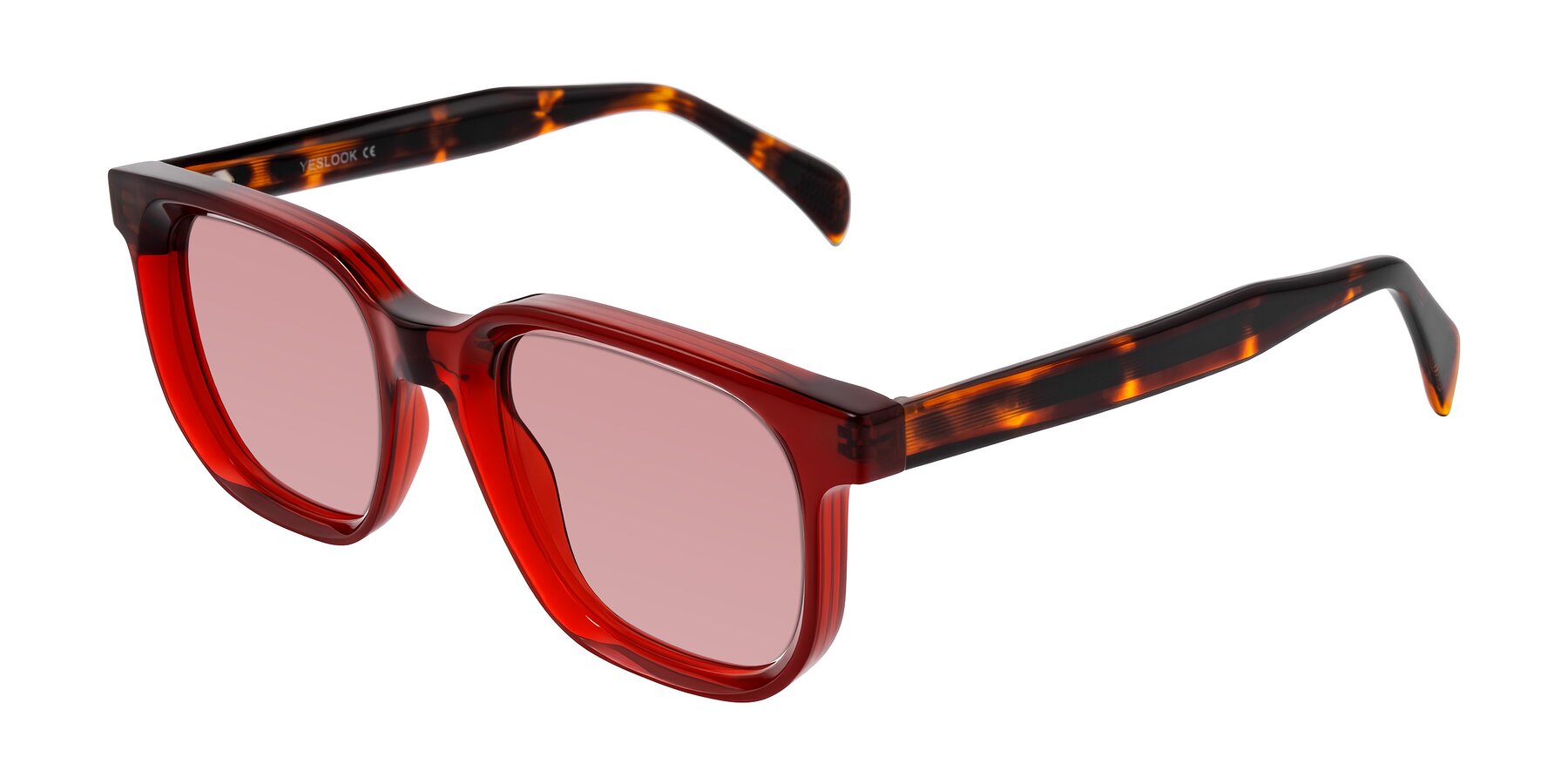 Angle of Mysterious in Wine/Tortoise with Medium Garnet Tinted Lenses