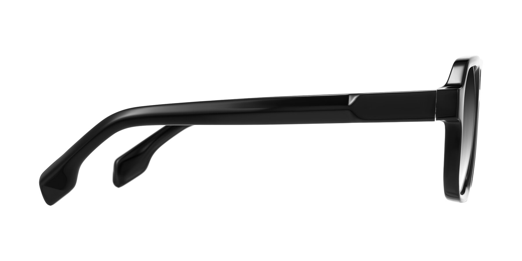 Side of Beizaai in Black with Gray Gradient Lenses