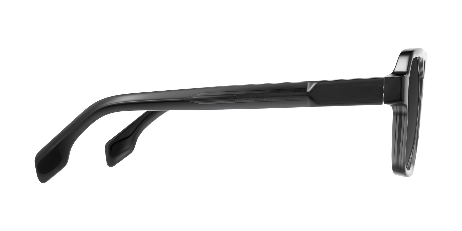 Side of Beizaai in Dark Gray with Gray Tinted Lenses