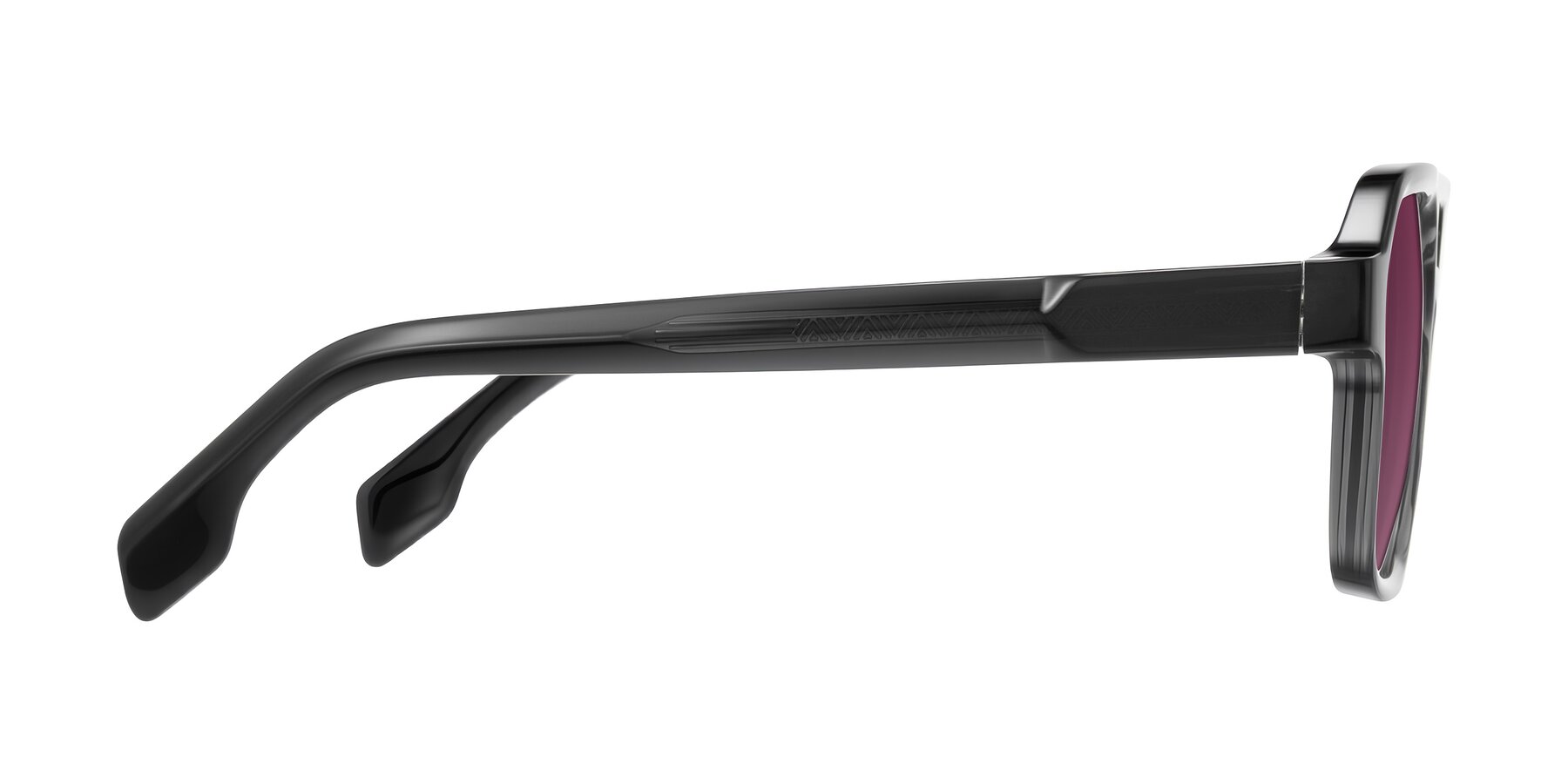 Side of Beizaai in Dark Gray with Wine Tinted Lenses