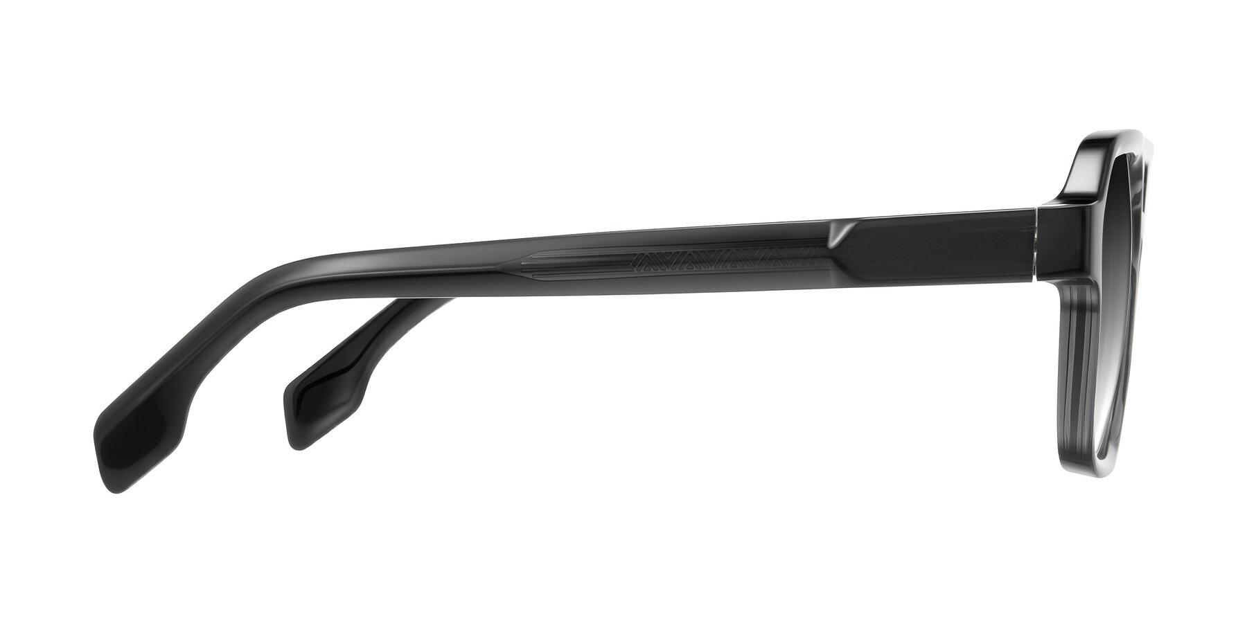 Side of Beizaai in Dark Gray with Gray Gradient Lenses