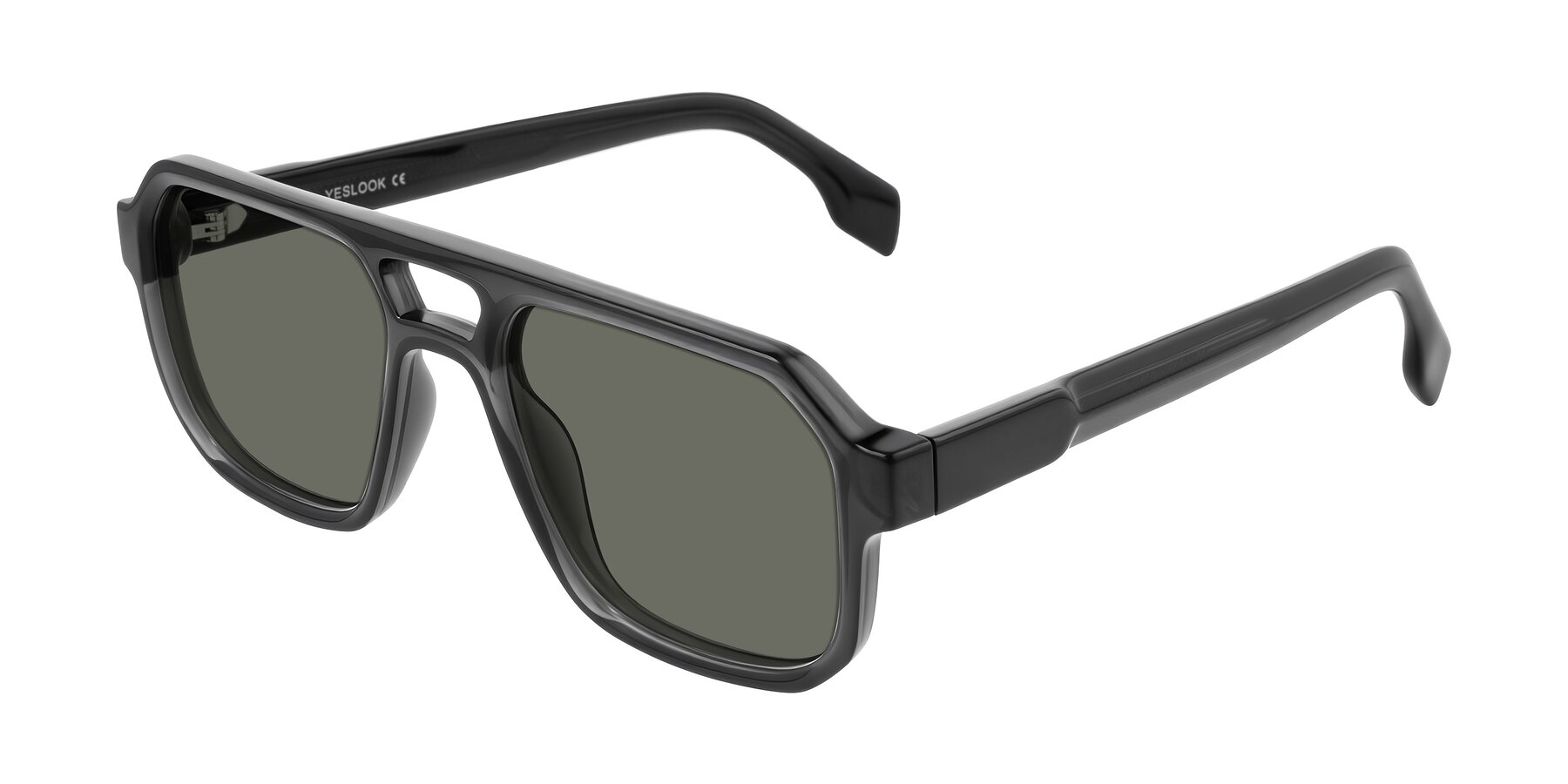 Angle of Beizaai in Dark Gray with Gray Polarized Lenses