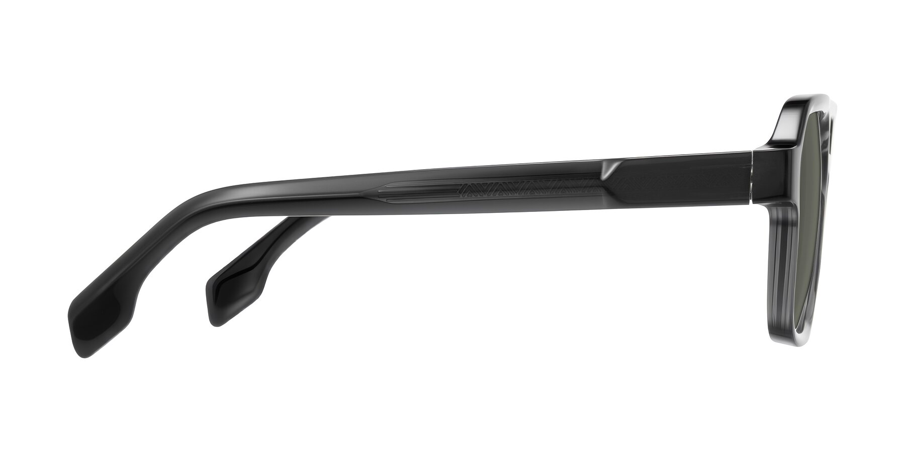 Side of Beizaai in Dark Gray with Gray Polarized Lenses