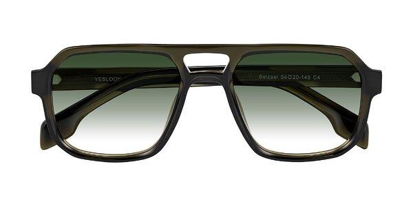 Front of Beizaai in Translucent Olive Gray