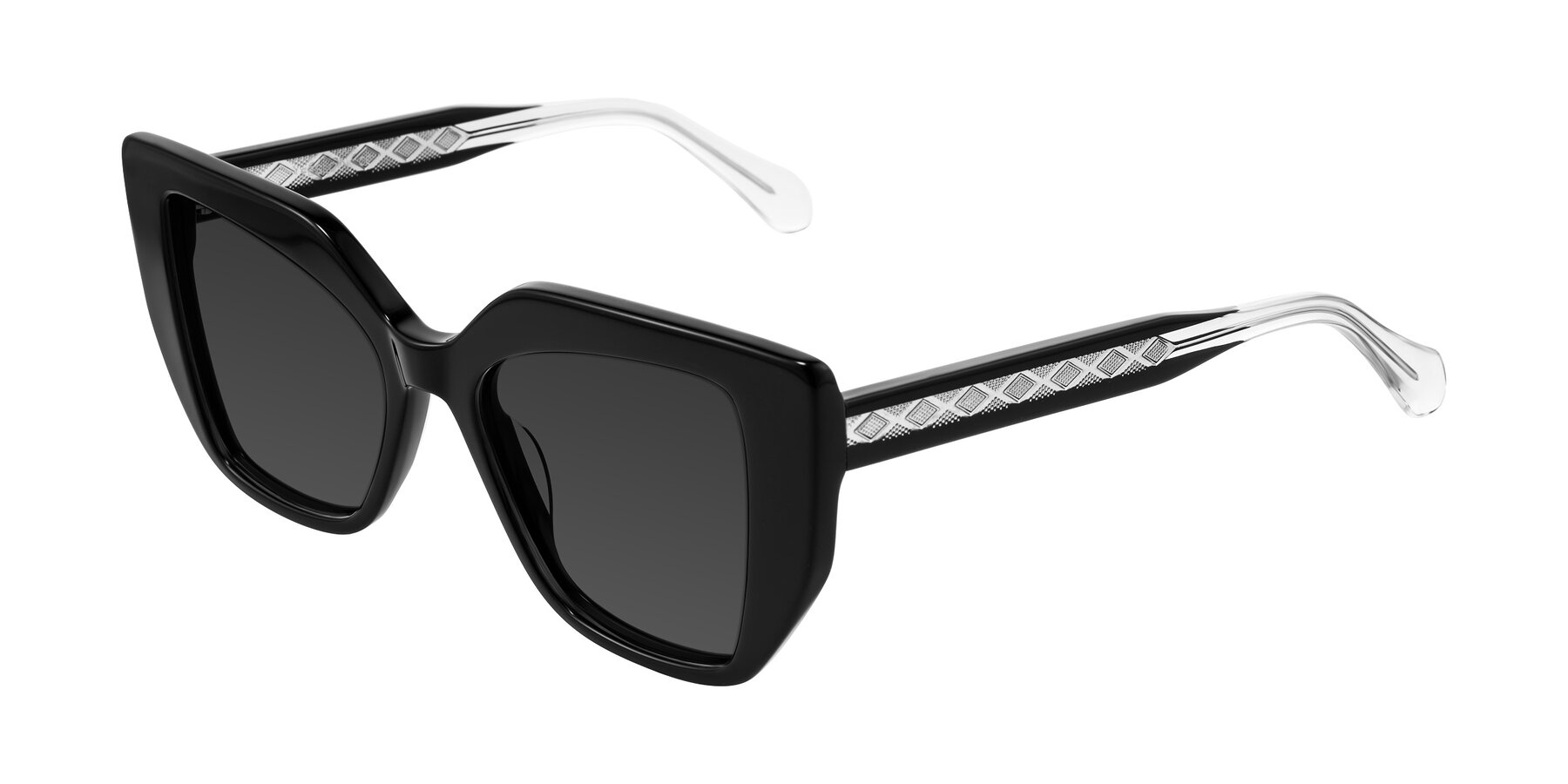 Angle of Arctic in Black with Gray Tinted Lenses