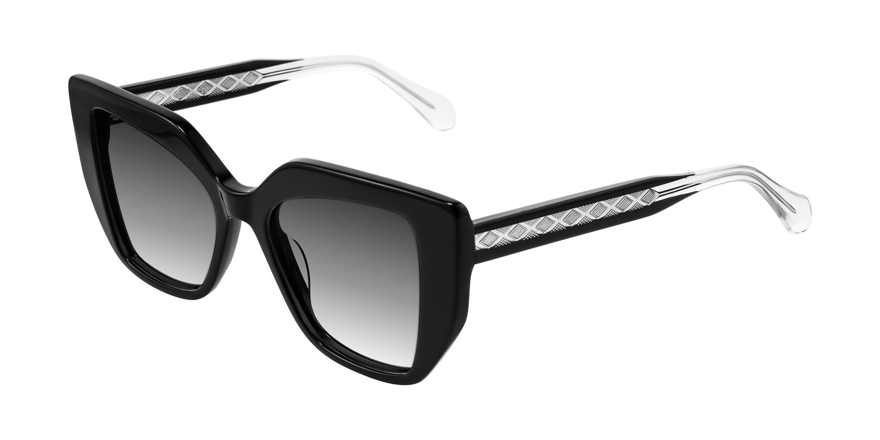 Angle of Arctic in Black with Gray Gradient Lenses