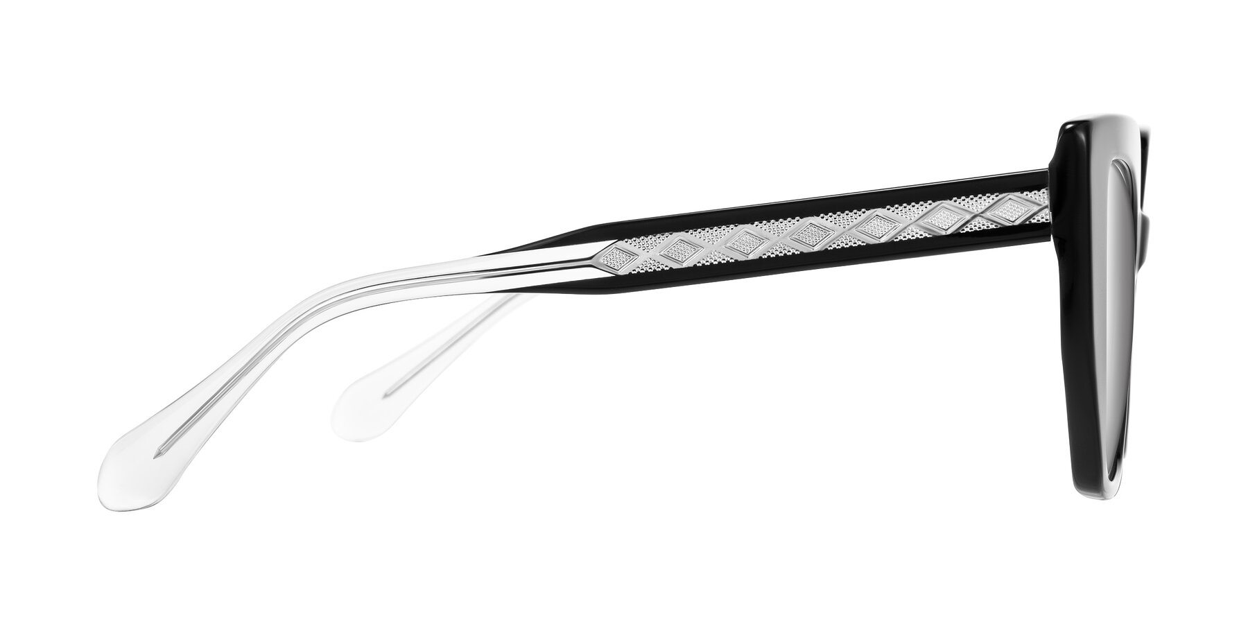 Side of Arctic in Black with Silver Mirrored Lenses
