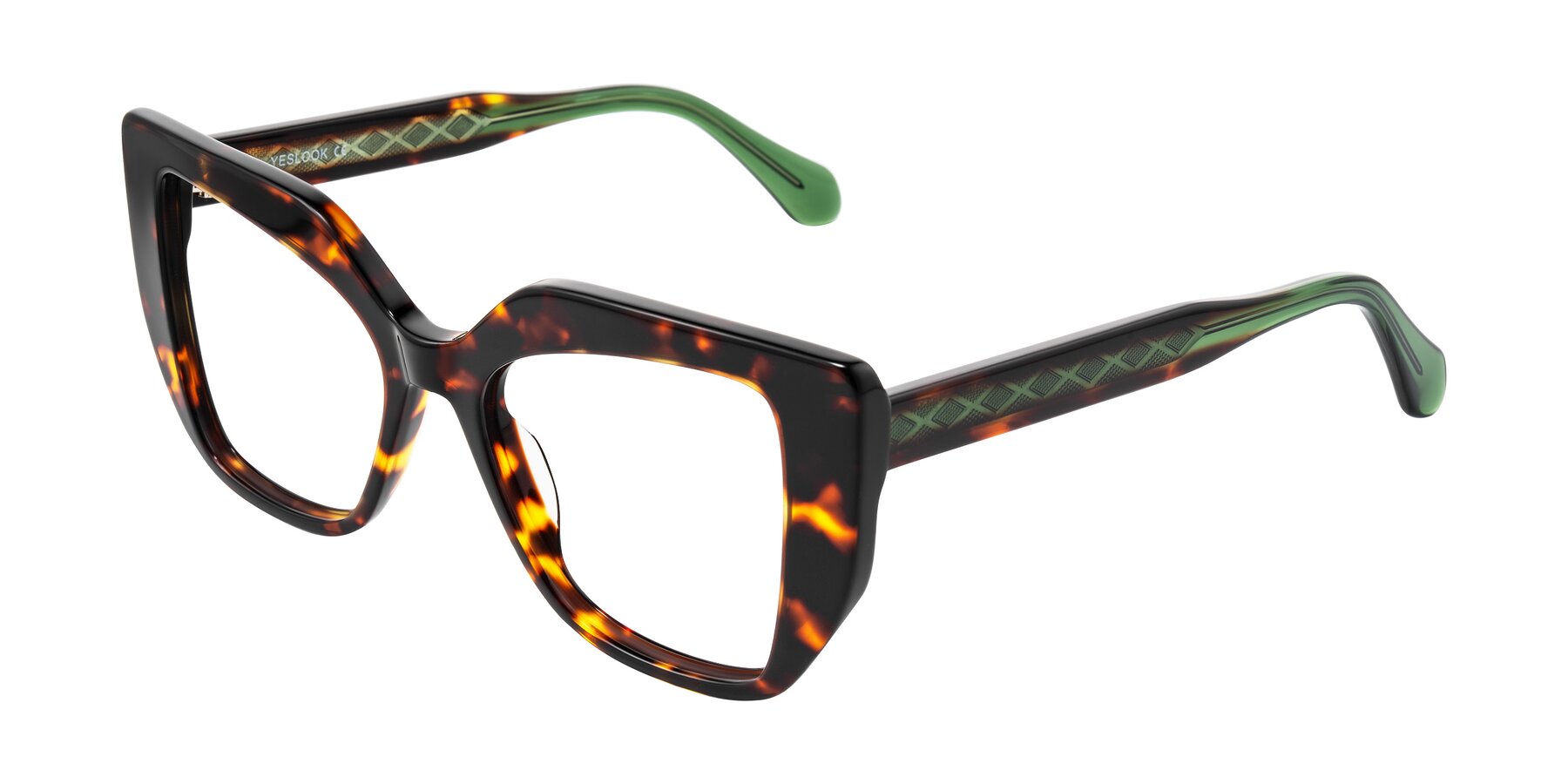 Angle of Arctic in Tortoise with Clear Eyeglass Lenses