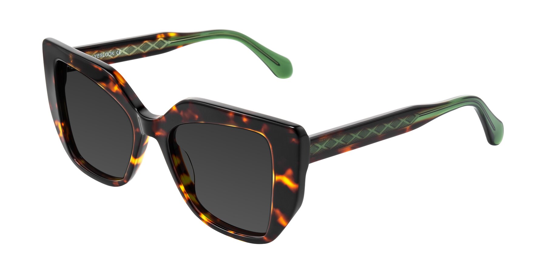 Angle of Arctic in Tortoise with Gray Tinted Lenses