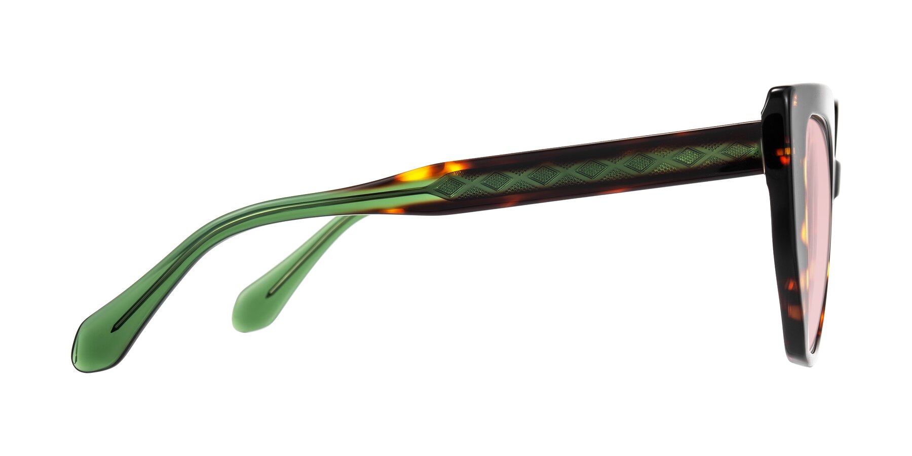 Side of Arctic in Tortoise with Light Garnet Tinted Lenses