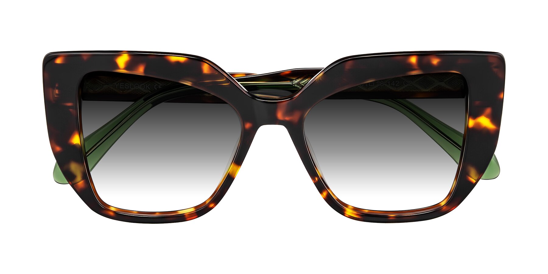 Folded Front of Arctic in Tortoise with Gray Gradient Lenses