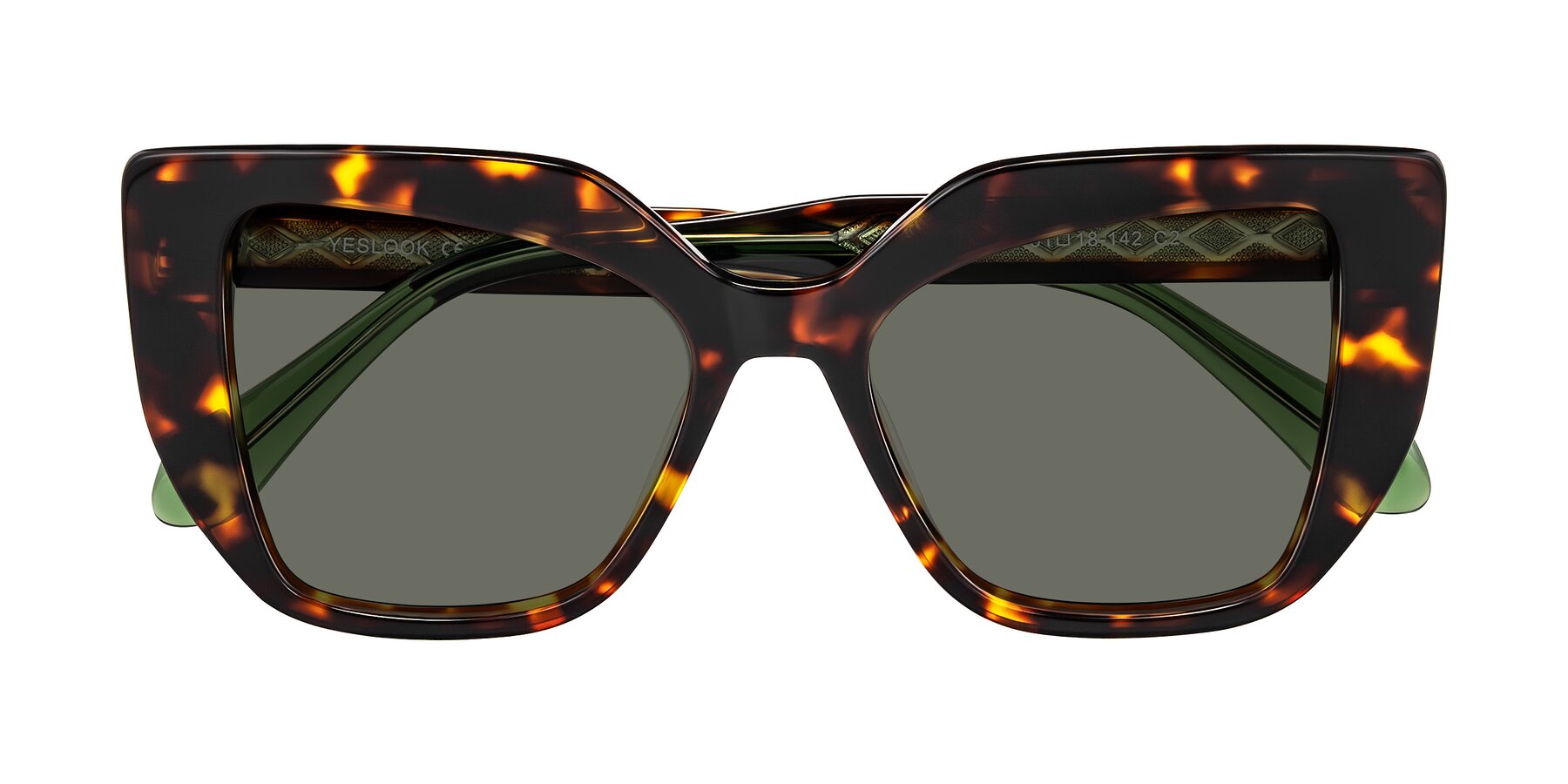 Folded Front of Arctic in Tortoise with Gray Polarized Lenses