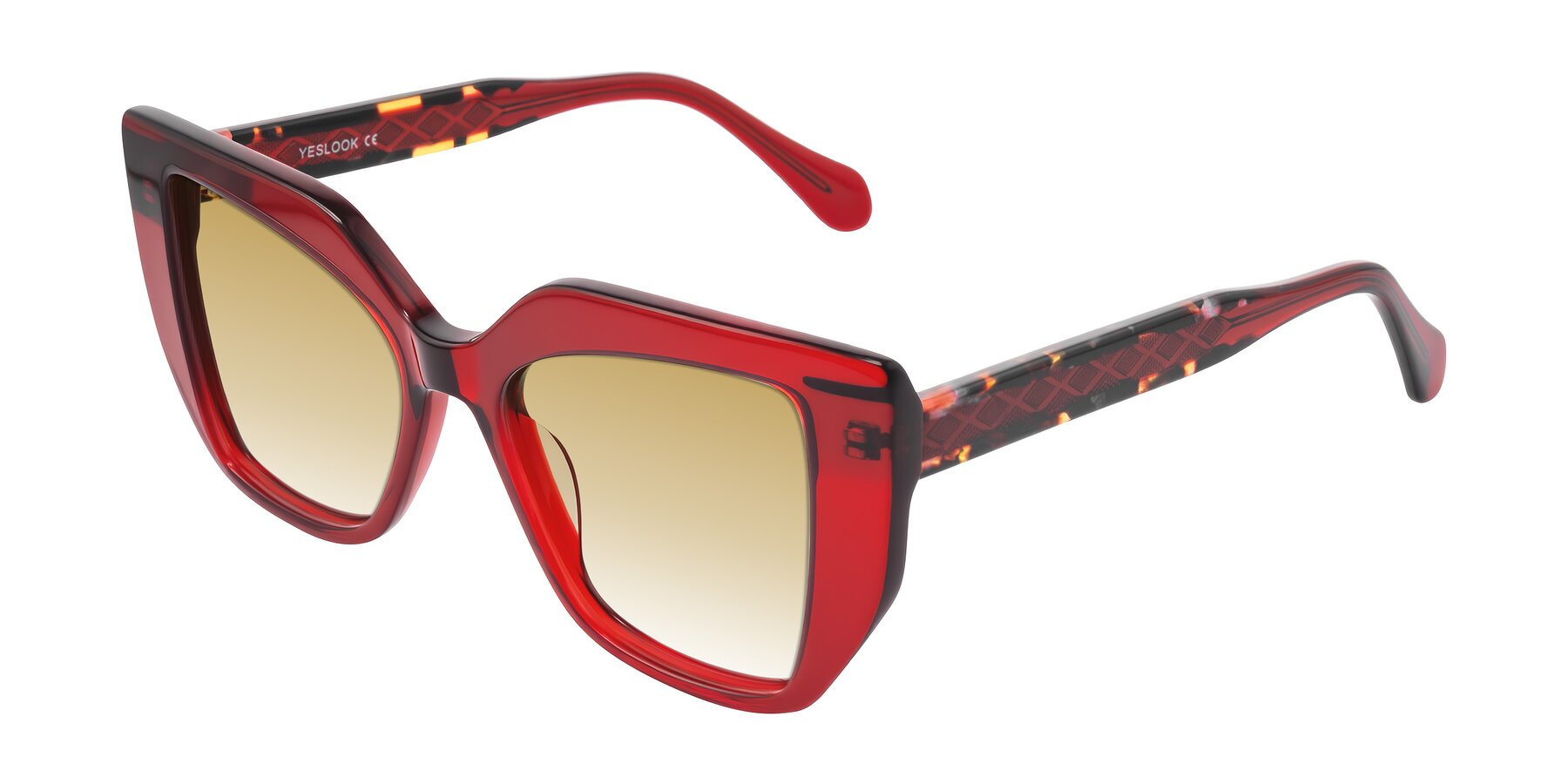 Angle of Arctic in Wine with Champagne Gradient Lenses