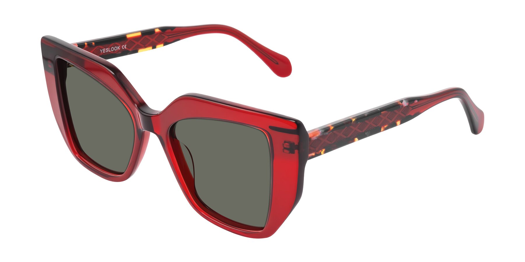 Angle of Arctic in Wine with Gray Polarized Lenses