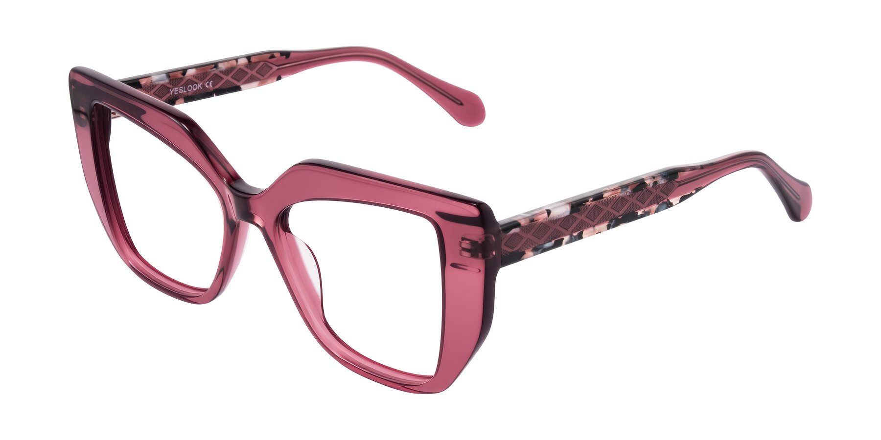 Angle of Arctic in Violet with Clear Eyeglass Lenses