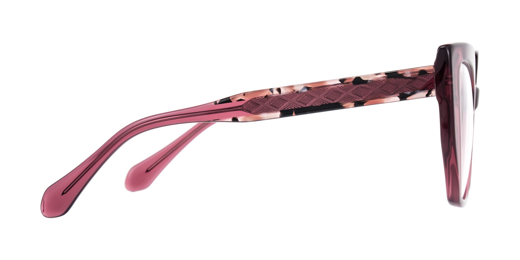 Side of Arctic in Violet with Clear Eyeglass Lenses