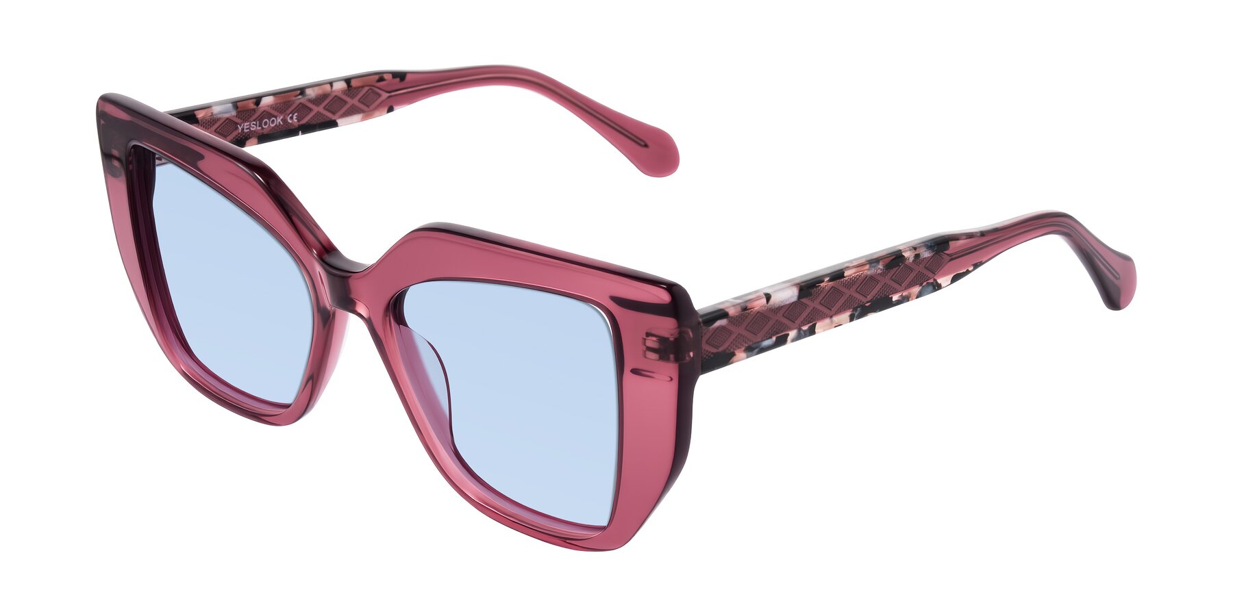 Angle of Arctic in Violet with Light Blue Tinted Lenses