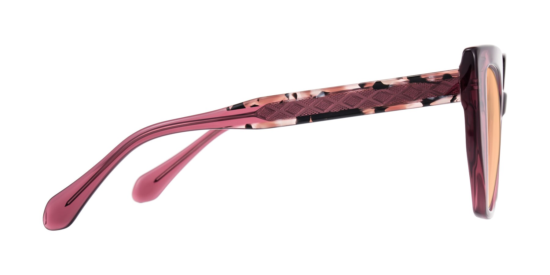 Side of Arctic in Violet with Light Orange Tinted Lenses