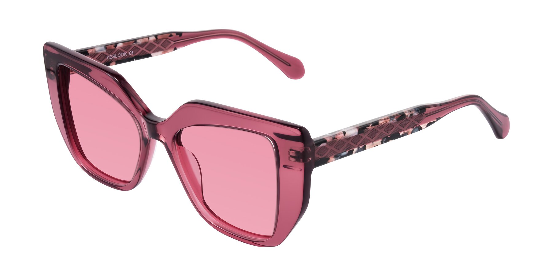 Angle of Arctic in Violet with Pink Tinted Lenses