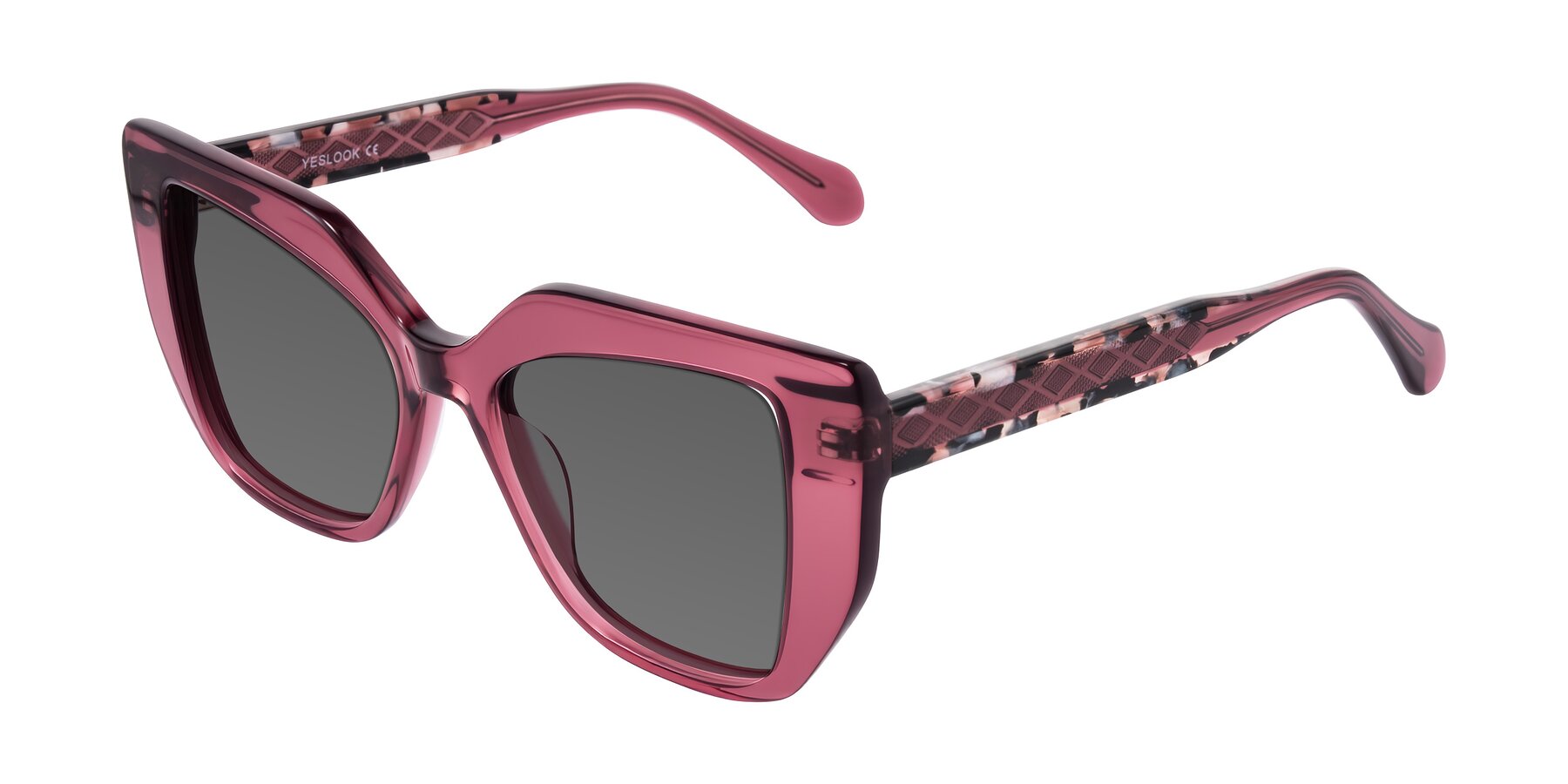 Angle of Arctic in Violet with Medium Gray Tinted Lenses