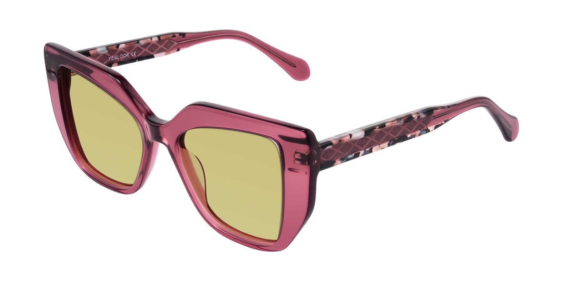Angle of Arctic in Violet with Medium Champagne Tinted Lenses