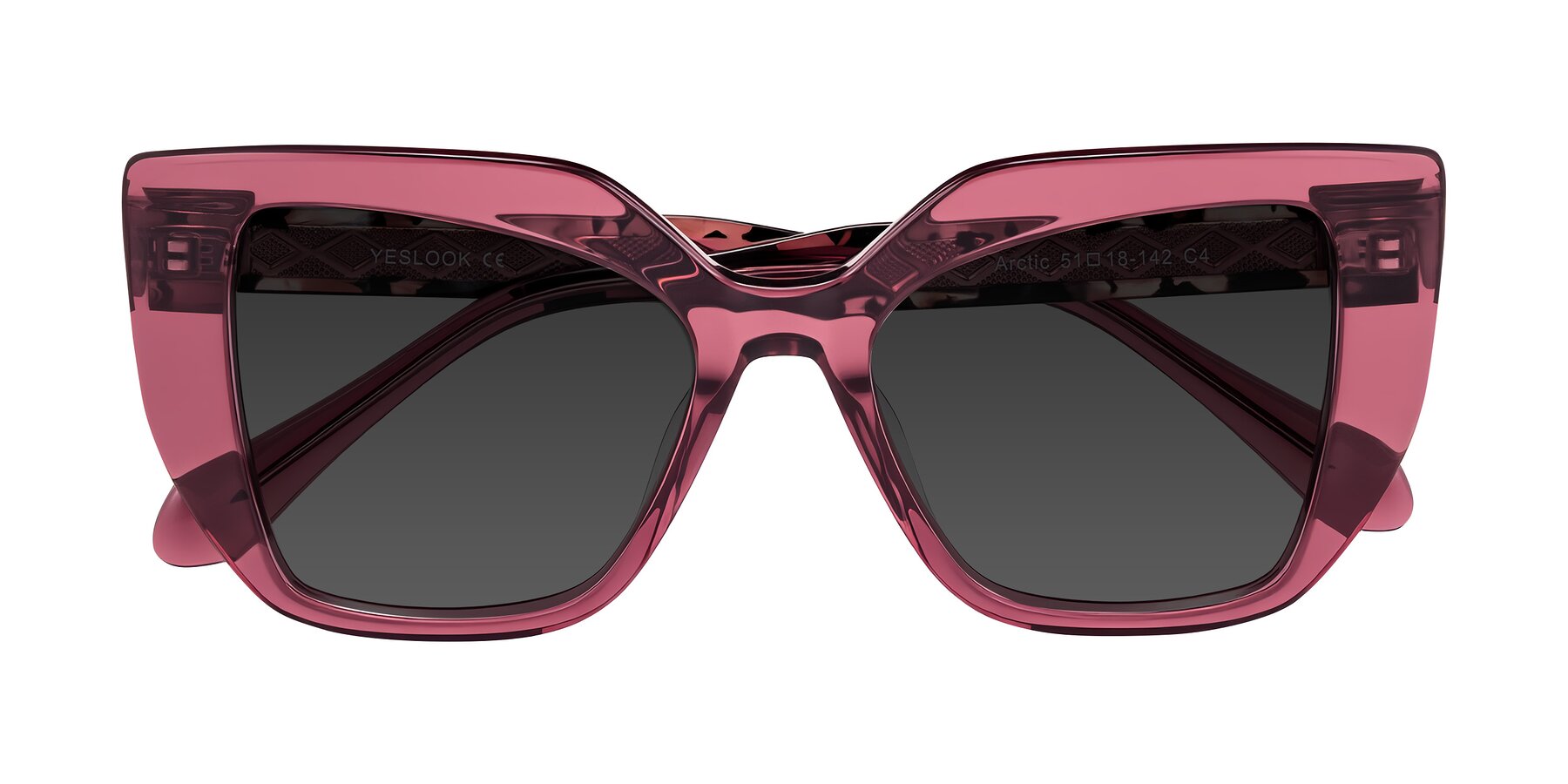 Folded Front of Arctic in Violet with Gray Tinted Lenses
