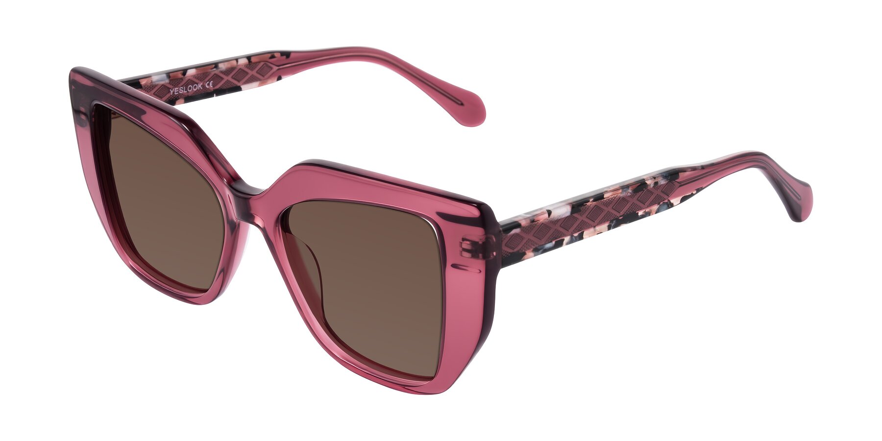 Angle of Arctic in Violet with Brown Tinted Lenses