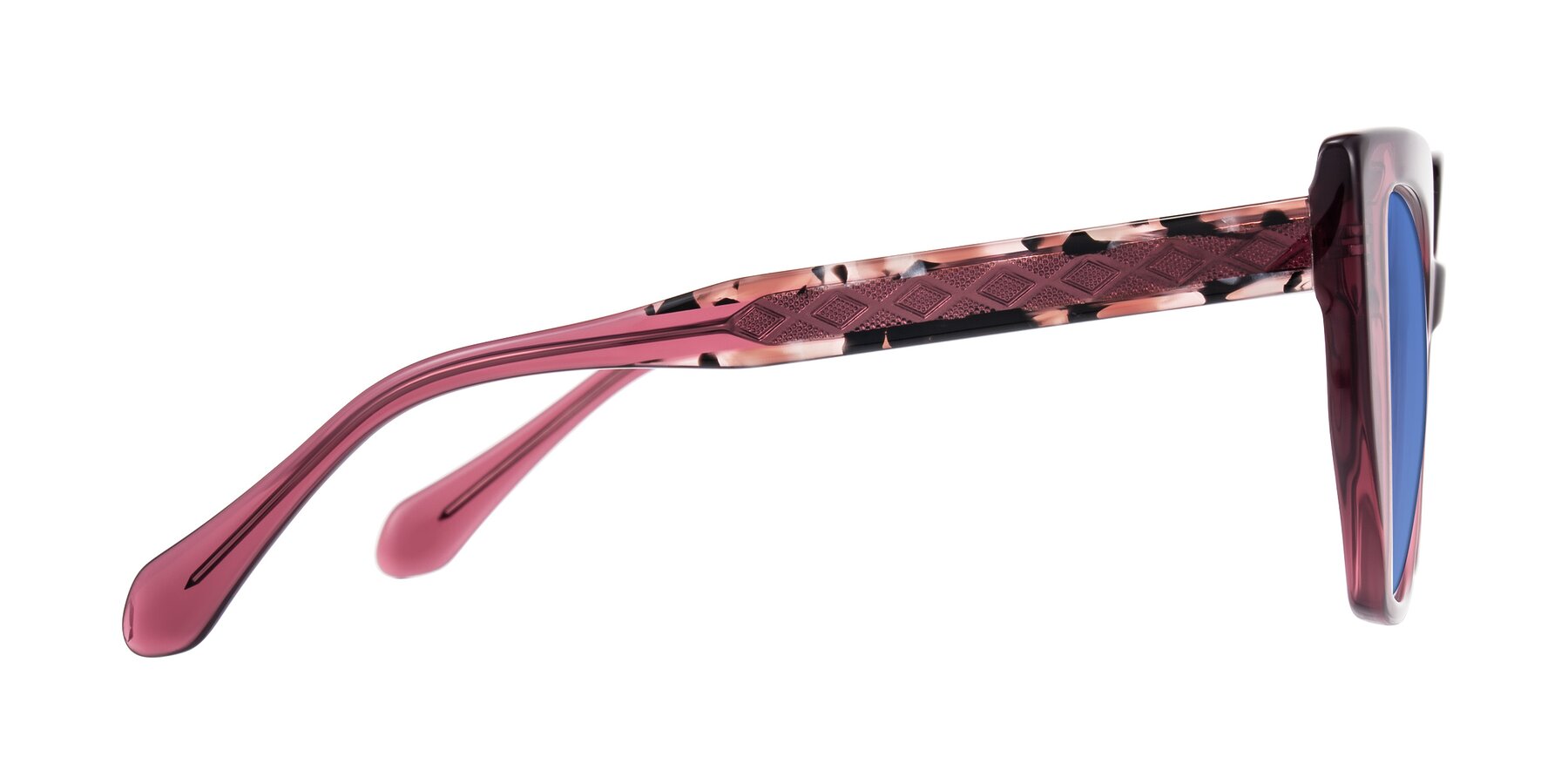Side of Arctic in Violet with Blue Tinted Lenses
