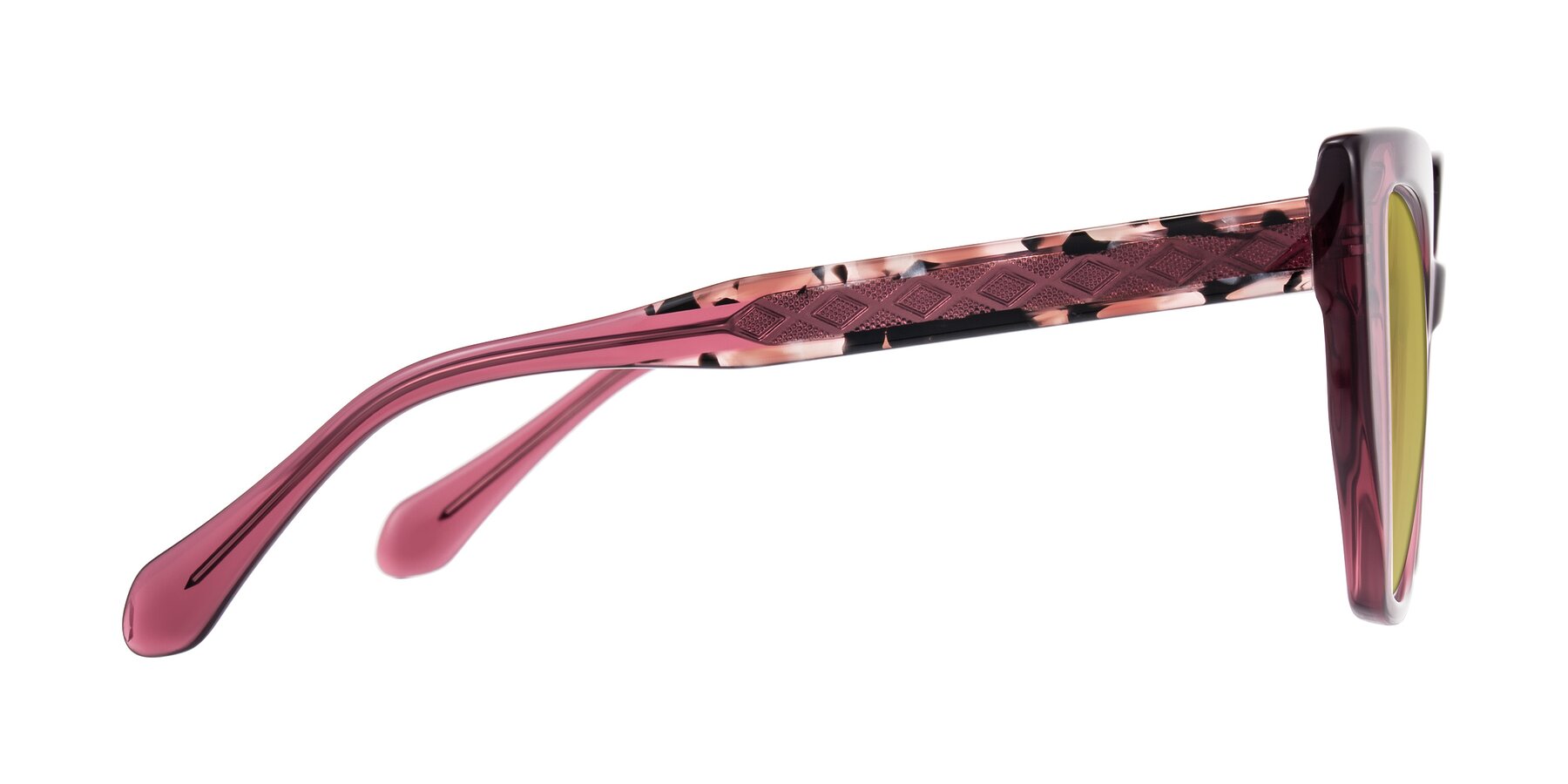 Side of Arctic in Violet with Champagne Tinted Lenses