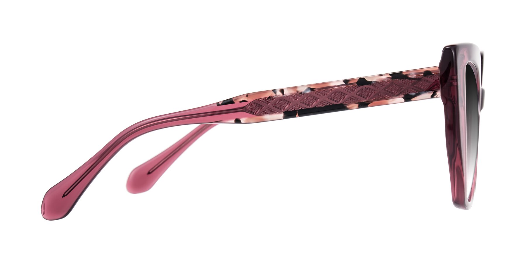Side of Arctic in Violet with Gray Gradient Lenses