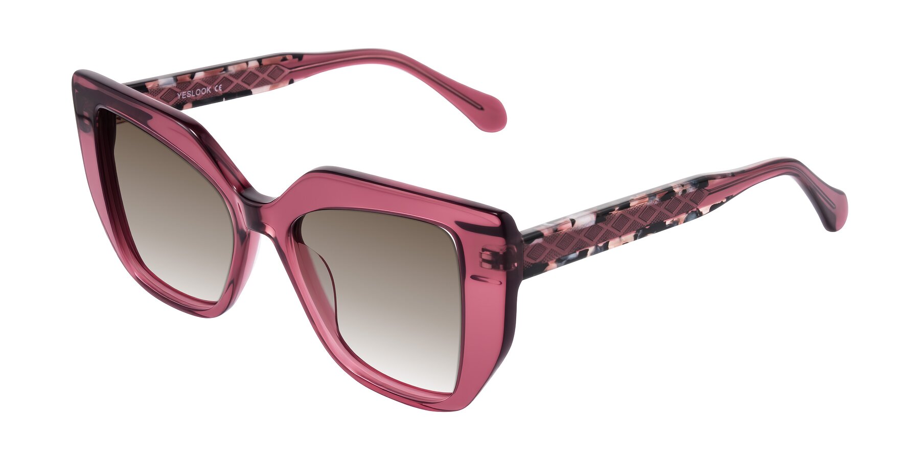 Angle of Arctic in Violet with Brown Gradient Lenses