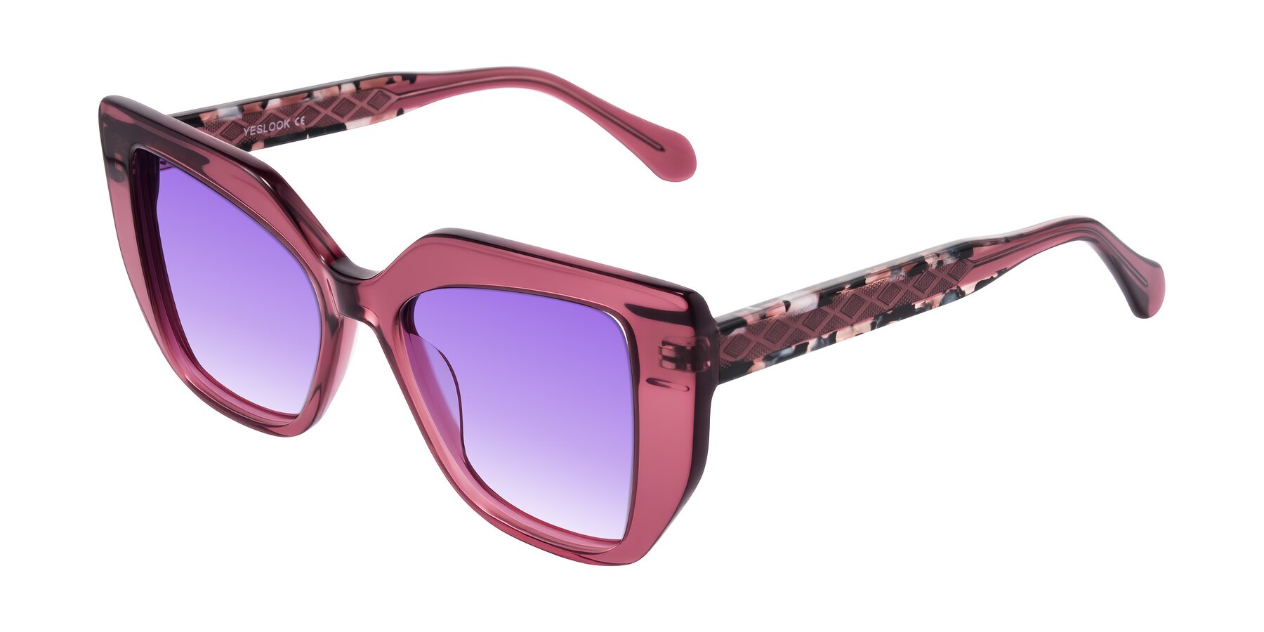 Angle of Arctic in Violet with Purple Gradient Lenses
