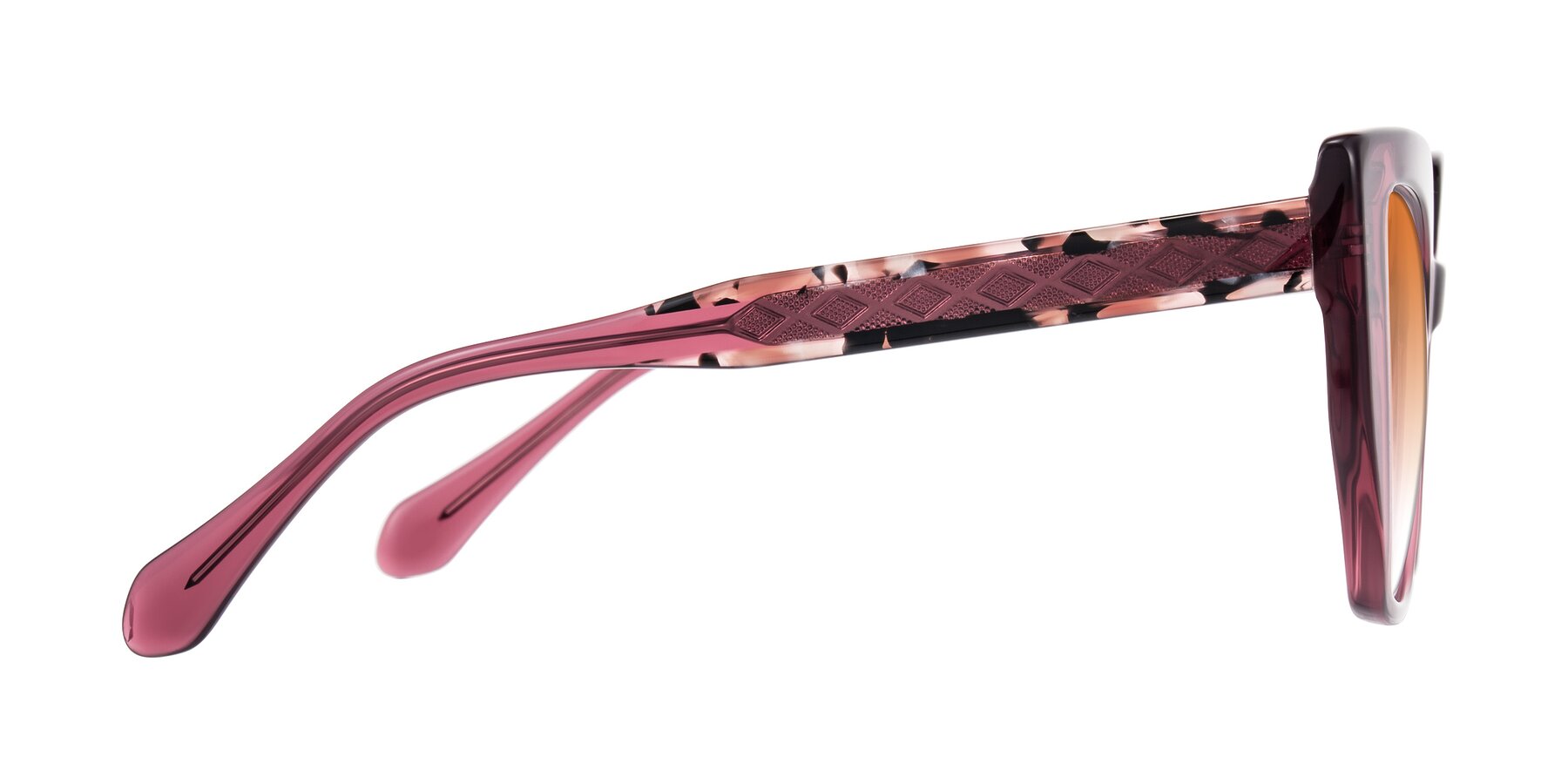 Side of Arctic in Violet with Orange Gradient Lenses