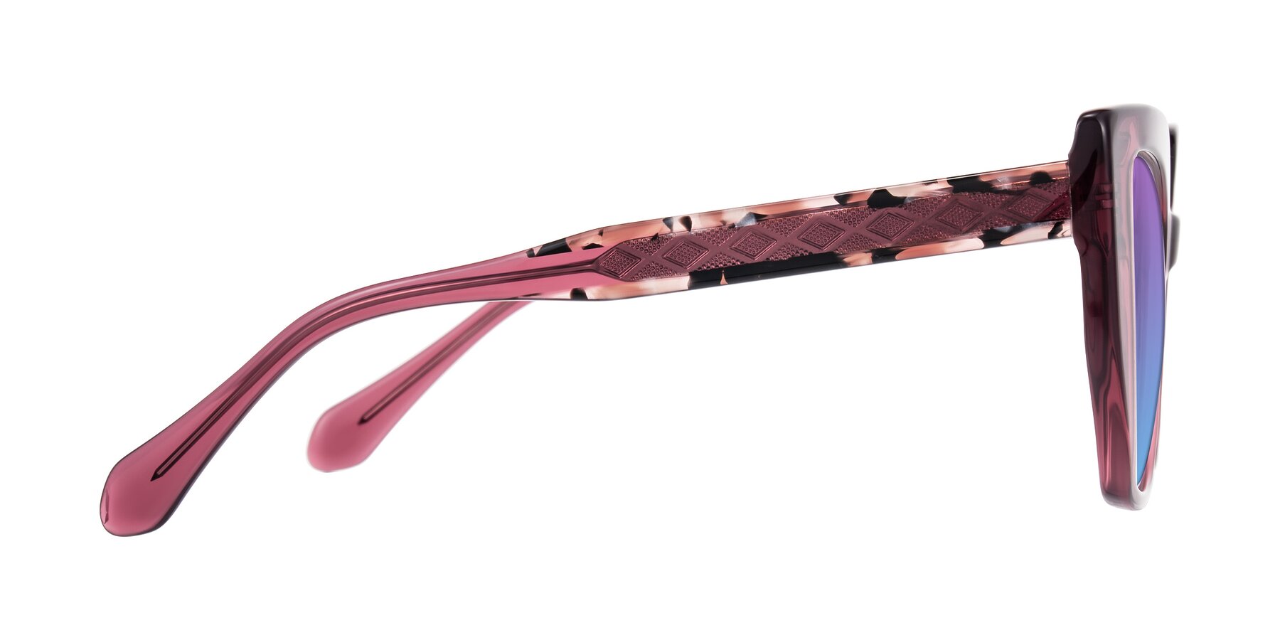 Side of Arctic in Violet with Purple / Blue Gradient Lenses